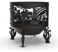 Костровая чаша Fire-House Охота и рыбалка диам. 600 мм, коническое дно Ch1-600охота и рыбалка