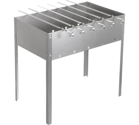 Сборный мангал + 6 шампуров BOYSCOUT 500х300х500мм 61237