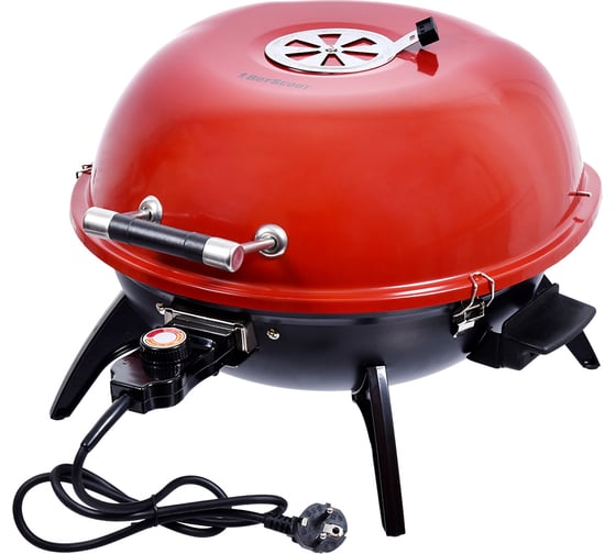 Электрическая жаровня с крышкой BOYSCOUT 41 см, 1600 Вт, 220 В 61275