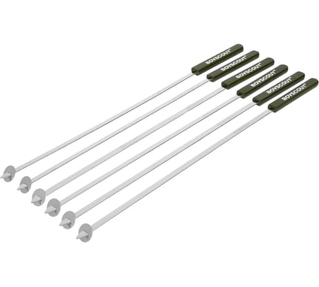 Набор плоских шампуров BOYSCOUT 55 см, 6 шт. 61264
