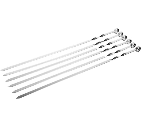 Набор плоских шампуров BOYSCOUT 60 см, 6 шт. 61329