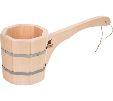 Бондарный ковш-черпак с горизонтальной ручкой Банные штучки 1.5 л 03591