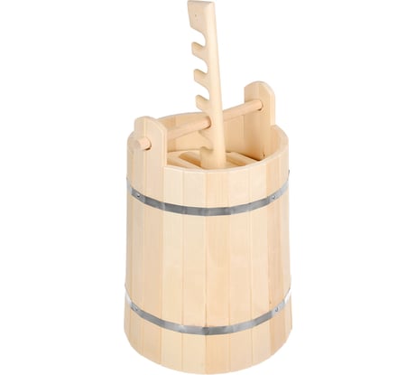 Кадка из липы с гнётом и замком Банные штучки 30л  32690