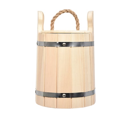 Кадка из липы с крышкой и гнётом Банные штучки 5л 32701