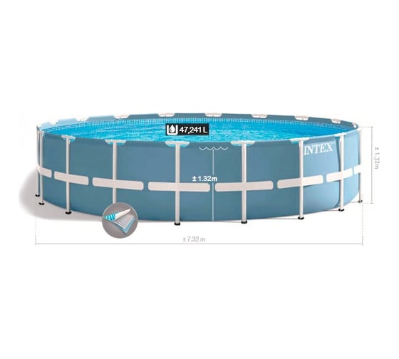 Каркасный бассейн Intex Prism Frame 732х132 см 26762