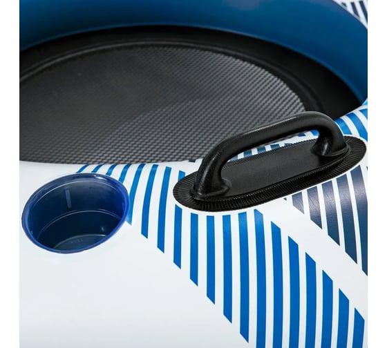 Надувной круг-кресло BestWay Rapid Rider II 251x132 см, для двоих, с ручками и подстакаником, до 180 кг 43113 BW