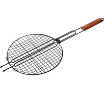 Круглая решетка для барбекю Пикничок Сицилийская 300 мм, глубокая 401-022