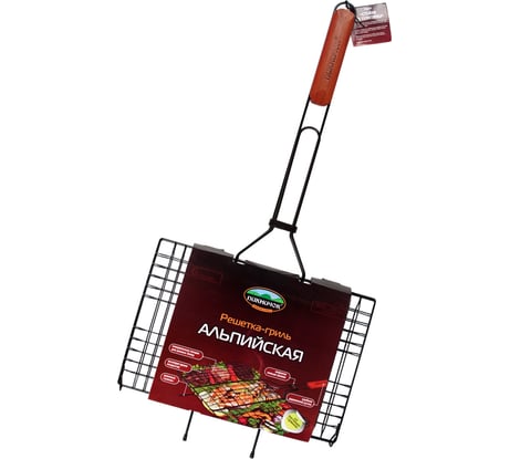 Решетка для барбекю Пикничок Альпийская, 6 секций, 330х215 мм 401-020