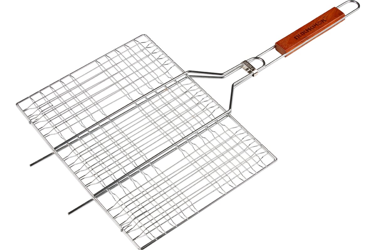 Решетка для барбекю Пикничок Альпийская, большая, 6 секций 400х300 мм ...