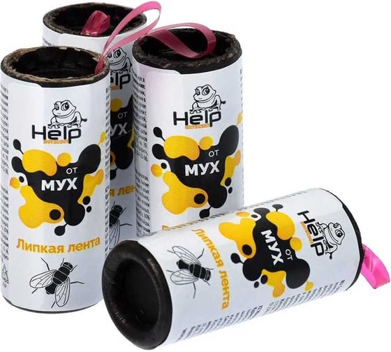 Липкая лента от МУХ, 4 шт. в упаковке HELP 80241