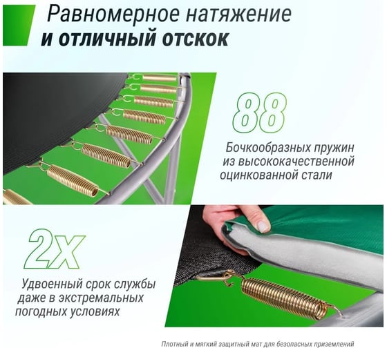 Батут UNIXline unix line supreme basic 14 ft blue TRUSUB14BL