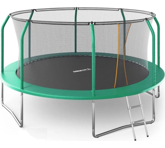 Батут UNIXline unix line supreme basic 14 ft green TRUSUB14G 1