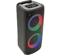 Bluetooth-колонка Perfeo DUAL RING 3 II LED 10 Вт, черный 30016717