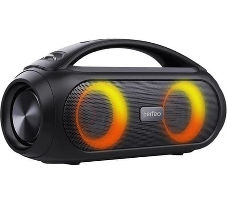 Bluetooth-колонка Perfeo FUSION LED, FM, 25 Вт, черная 30014938