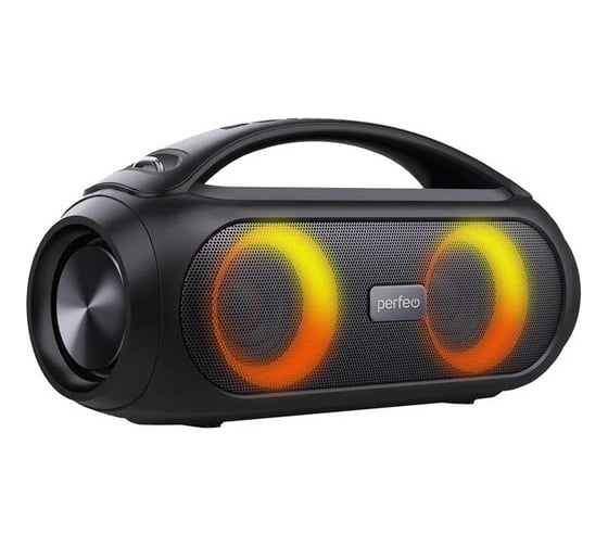 Bluetooth-колонка Perfeo FUSION LED, FM, 25 Вт, черная 30014938