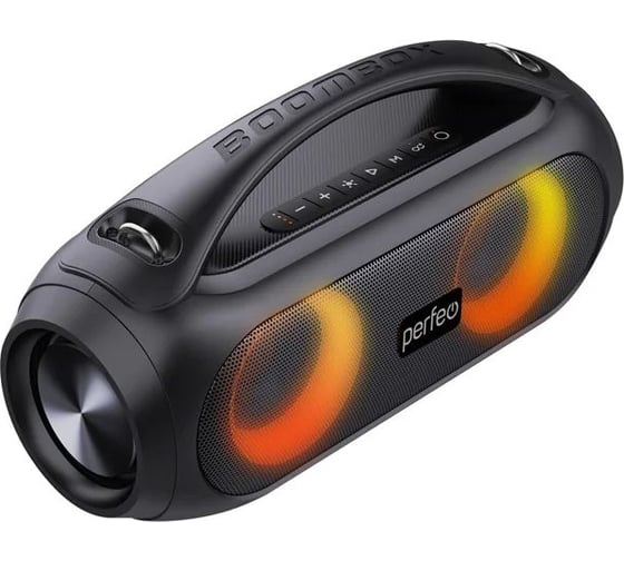 Bluetooth-колонка Perfeo FUSION LED, FM, 25 Вт, черная 30014938