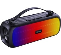 Bluetooth-колонка Perfeo L.E.D. 14 W, MP3 USB, AUX, FM, TS 6.35, черный 30016719