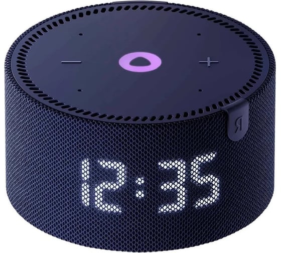 Станция Яндекс Мини Плюс синяя YNDX-00020 с часами умная колонка YNDX-00020 Blue
