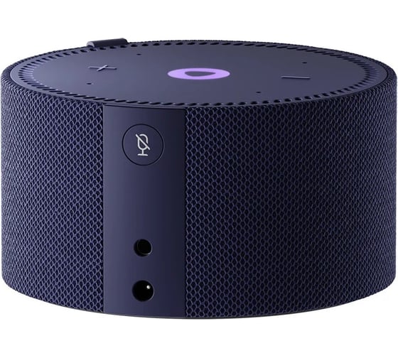 Станция Яндекс Мини Плюс синяя YNDX-00020 с часами умная колонка YNDX-00020 Blue