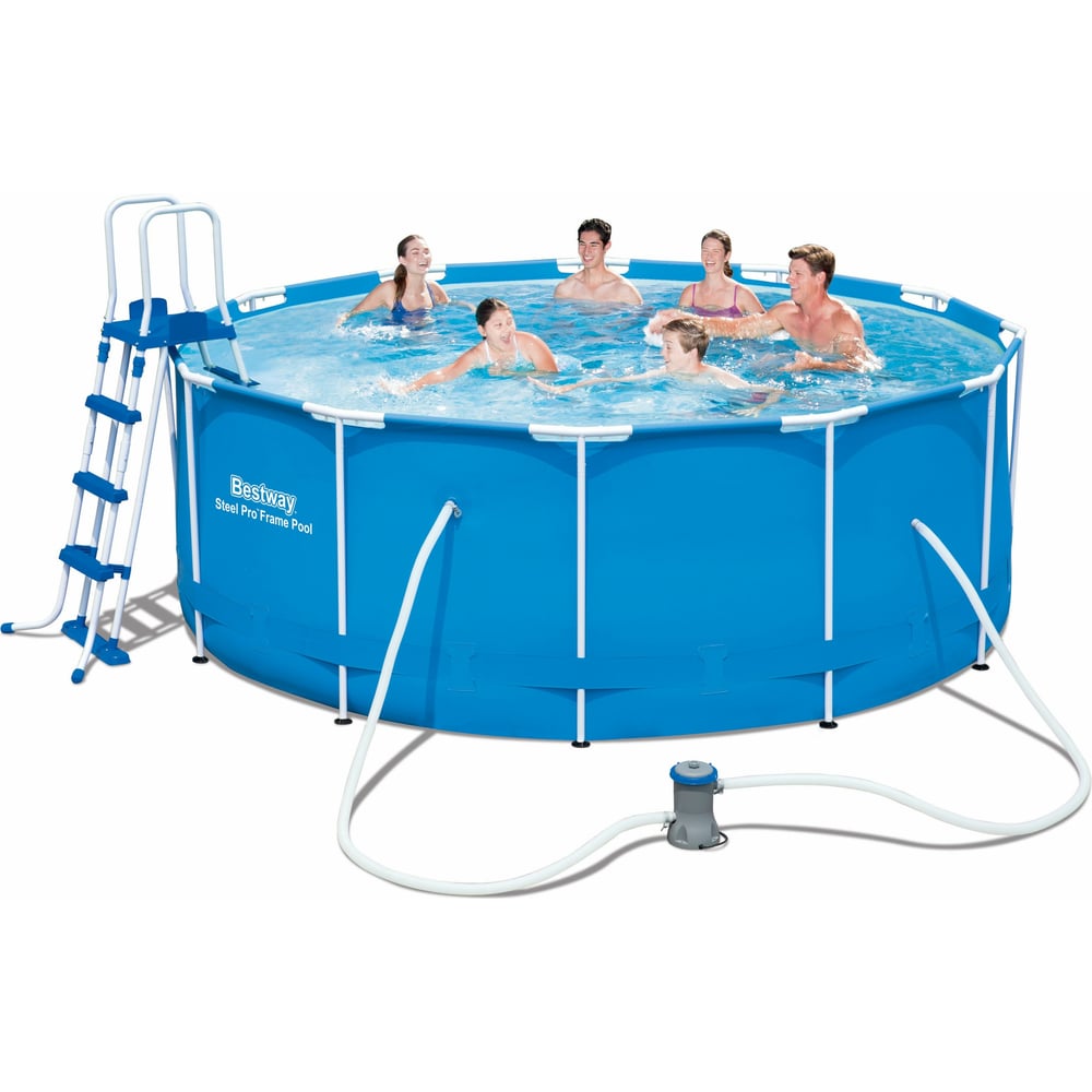 Каркасный бассейн BestWay 366х133 см 15427 BW для сада и дачи: цена от ...