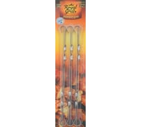 Набор плоских шампуров ROYALGRILL 45х1х0.15см, 6 шт, блистер 80-056