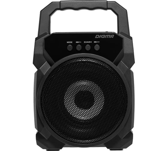 Портативная колонка DIGMA D-PS1500 черный, 10W, 1.0 BT, 10 м, 500 mAh SP1500B 1793576