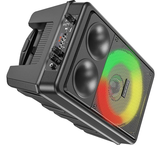 Колонка Borofone Bluetooth bp9 dancing, bt 5.0, 10w, aux/microsd/usb/led/микрофон/караоке черный 0L-00057170