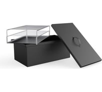 Двухъярусная коптильня с гидрозатвором GRILLUX Smoky Proof BLACK ВЗР1581-01