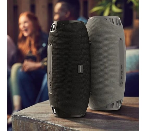 Колонка Borofone Bluetooth br12 amplio sports tws bt 5.0, 5wх2, aux/microsd/usb/fm серая 0L-MG-WF862