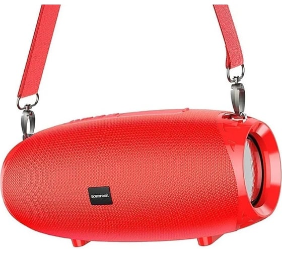 Колонка Borofone Bluetooth br12 amplio sports bt 5.0, 5wх2, aux/microsd/usb/fm красная 0L-MG-WF860