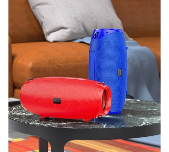 Колонка Borofone Bluetooth br12 amplio sports bt 5.0, 5wх2, aux/microsd/usb/fm красная 0L-MG-WF860