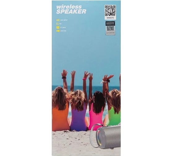 Колонка Borofone Bluetooth br13 young sports bt 5.0, 5wx2, aux/microsd/usb/fm серая 0L-00050018