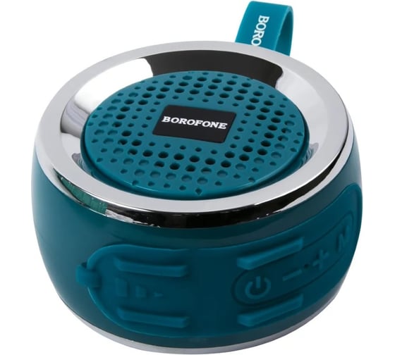 Колонка Borofone Bluetooth br2 aurora sports bt 5.0, 3w, microsd/usb/fm зеленая 0L-00044382