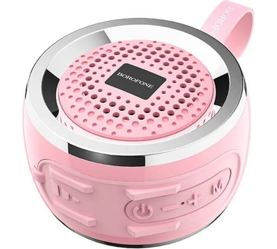 Колонка Borofone Bluetooth br2 aurora sports bt 5.0, 3w, microsd/usb/fm розовая 0L-00044383 1