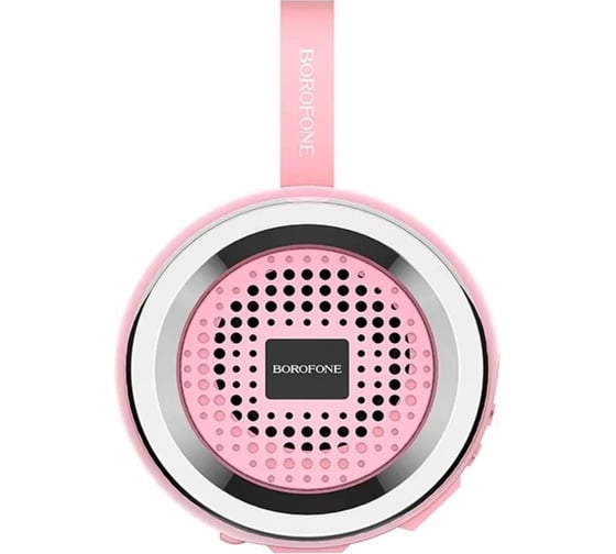 Колонка Borofone Bluetooth br2 aurora sports bt 5.0, 3w, microsd/usb/fm розовая 0L-00044383