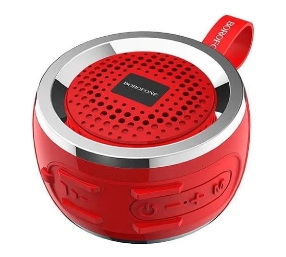 Bluetooth колонка br2 aurora sports bt 5.0, 3w, microsd/usb/fm (красная) Borofone 0L-00044379 1
