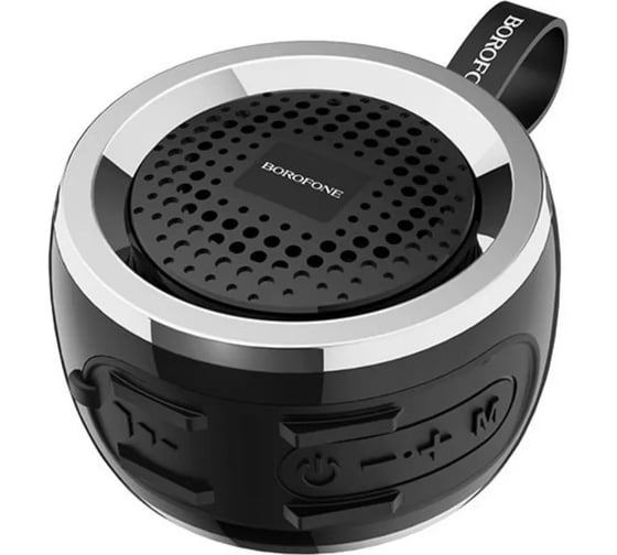 Bluetooth колонка br2 aurora sports bt 5.0, 3w, microsd/usb/fm (черная) Borofone 0L-00044378 1