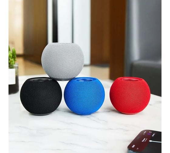 Колонка Hoco Bluetooth bs45 deep sound bt5.0, 5w, tws/fm/microsd, шар синий 0L-00053137
