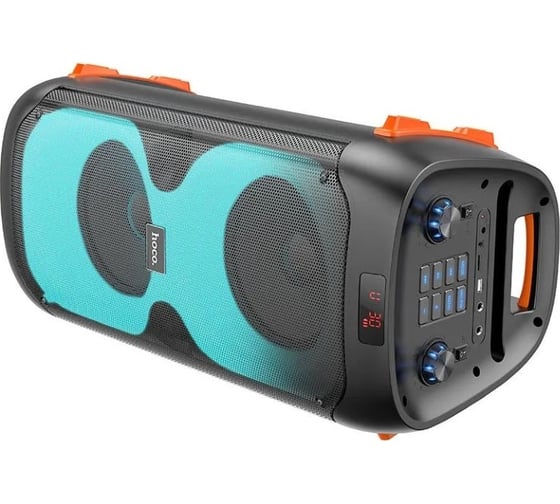 Колонка Hoco Bluetooth bs53 manhattan bt5.1, 2x20w, aux/fm/tf/usb/караоке + 2 микрофона черный 0L-00057813