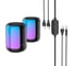 Колонка Hoco Bluetooth bs56 colorful bt5.2, 2x5w, aux/usb, rgb, громкость +/- черный 0L-00057082 2