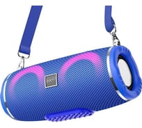 Колонка Hoco Bluetooth hc12 sports bt5.0, 2x5w, aux/fm/microsd/microusb/usb, rgb, громкость +/- син 0L-00057097