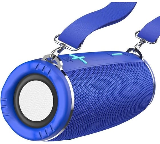 Колонка Hoco Bluetooth hc12 sports bt5.0, 2x5w, aux/fm/microsd/microusb/usb, rgb, громкость +/- син 0L-00057097