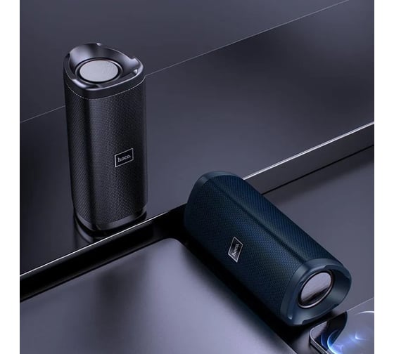 Колонка Hoco Bluetooth hc4 bella bt5.0, 2x5w, aux/tws/fm/microsd/usb, ipx5 темно-синий 0L-00050217