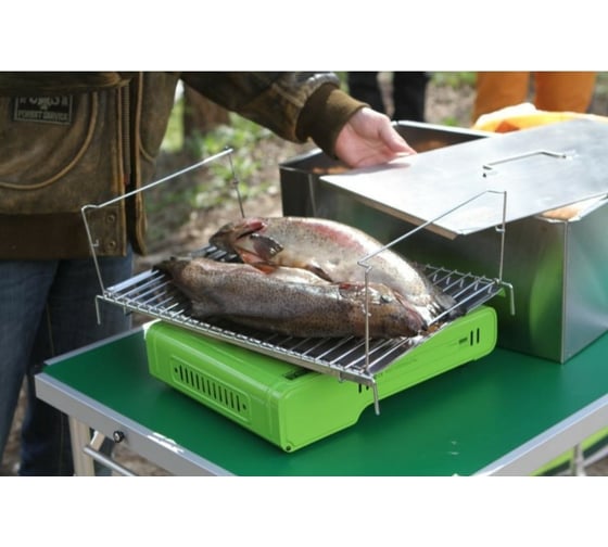 Коптильня-мангал Camping World Gurman размер L, 2 яруса 138209