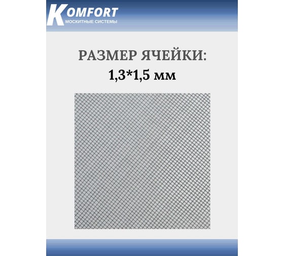 Москитная сетка KOMFORT москитные системы люкс e-glass черное полотно, 3x10 м МЛЧ03020