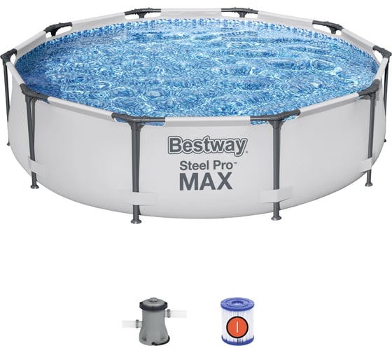 Круглый бассейн на стойках BestWay 56408 305x76 см, 4678 л 6942138981810