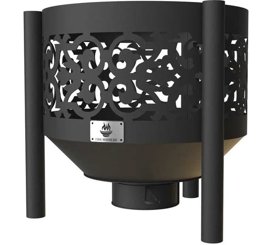 Костровая чаша FIRE-HOUSE Ажурная диаметр 600 мм, с зольником, на трубчатых ножках Ch12-600ажурная 1