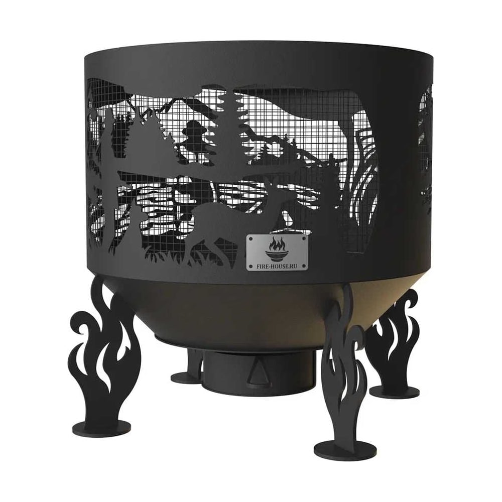  чаша FIRE-HOUSE охота и рыбалка диаметр 1000 мм, с зольником .