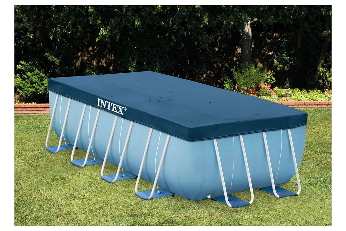 Тент для каркасного бассейна Intex Rectangular Frame 389х184 см 28037 ...