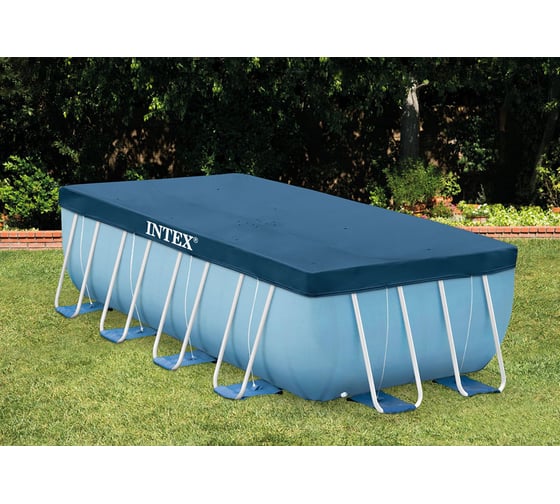 Тент для каркасного бассейна Intex Rectangular Frame 389х184 см 28037